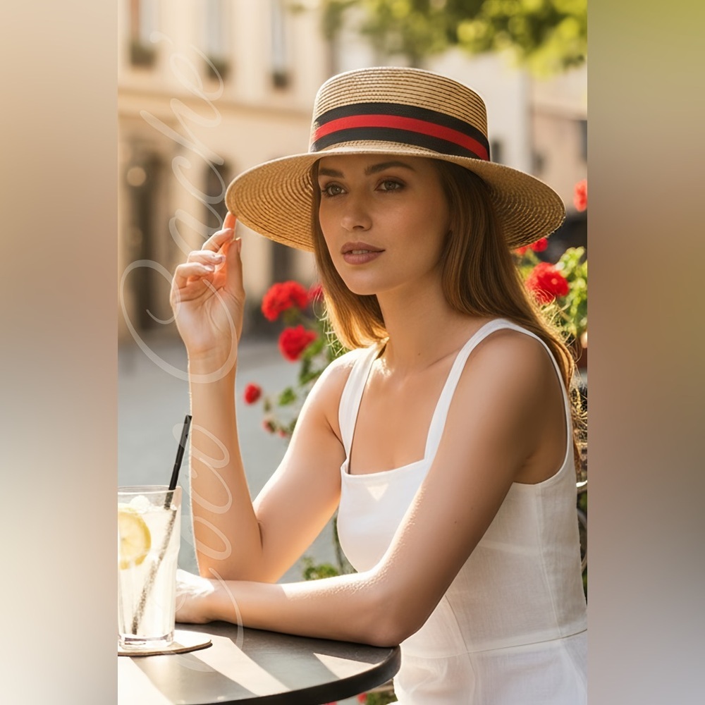 Embellished Casual Trendy Fashion Straw Hat